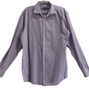 Boss Hugo Boss Jenno Slim Fit Long Sleeve Button Up Shirt Sz 16.5 42 PuppyTooth